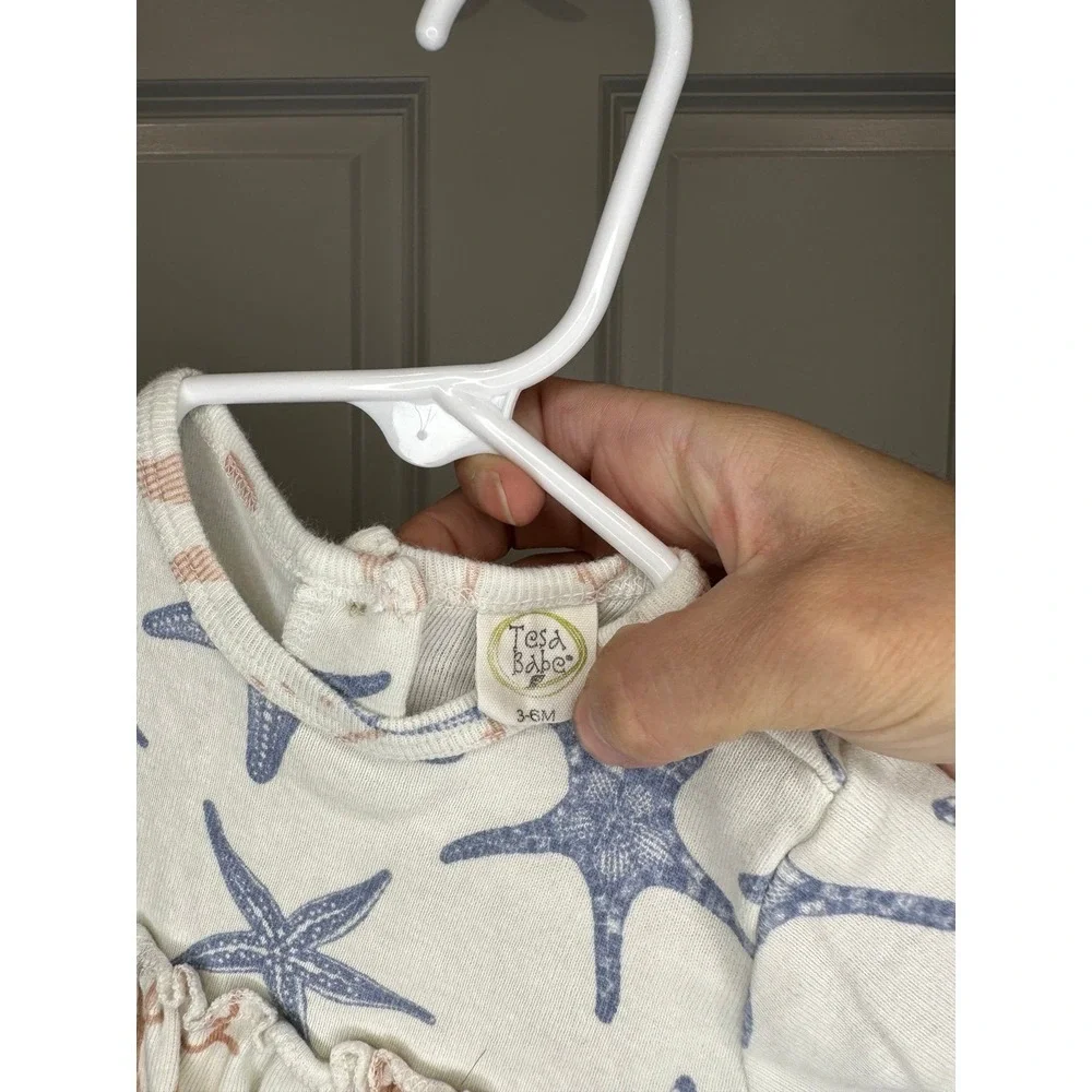 Tesa Babe Girls Summer Beach Bubble Romper‎ Size 3-6 Months